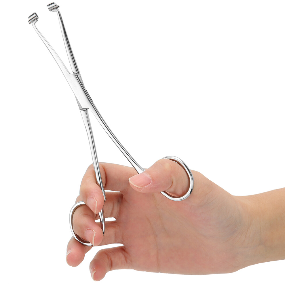Stainless Steel Septum Nose & Tongue Piercing Forceps 7.7x16cm
