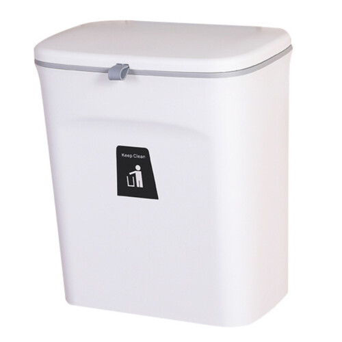 Eco-Friendly Wall Mounted Trash Can, Polypropylene Compost Bin For Kitchen And Beyond