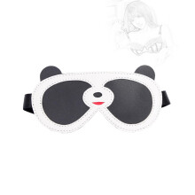 SM Eye Mask Adjustable BDSM Eye Mask for Couples, Leather Panda Blindfold, Fetish Cosplay Sex Toy, Erotic Bondage Accessory