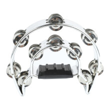 Tambourine for Adults, Metal Jingles Hand Percussion, 22cm for Party, Performance