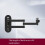 Projector wall mount with spacesaving features and improved viewing angles (three arms, 40 cm). 4