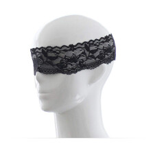 Eye Mask Black Transparent Lace Band, BDSM Bondage Blindfold, Sleep Mask for Adults, Couples Role Play Fetish