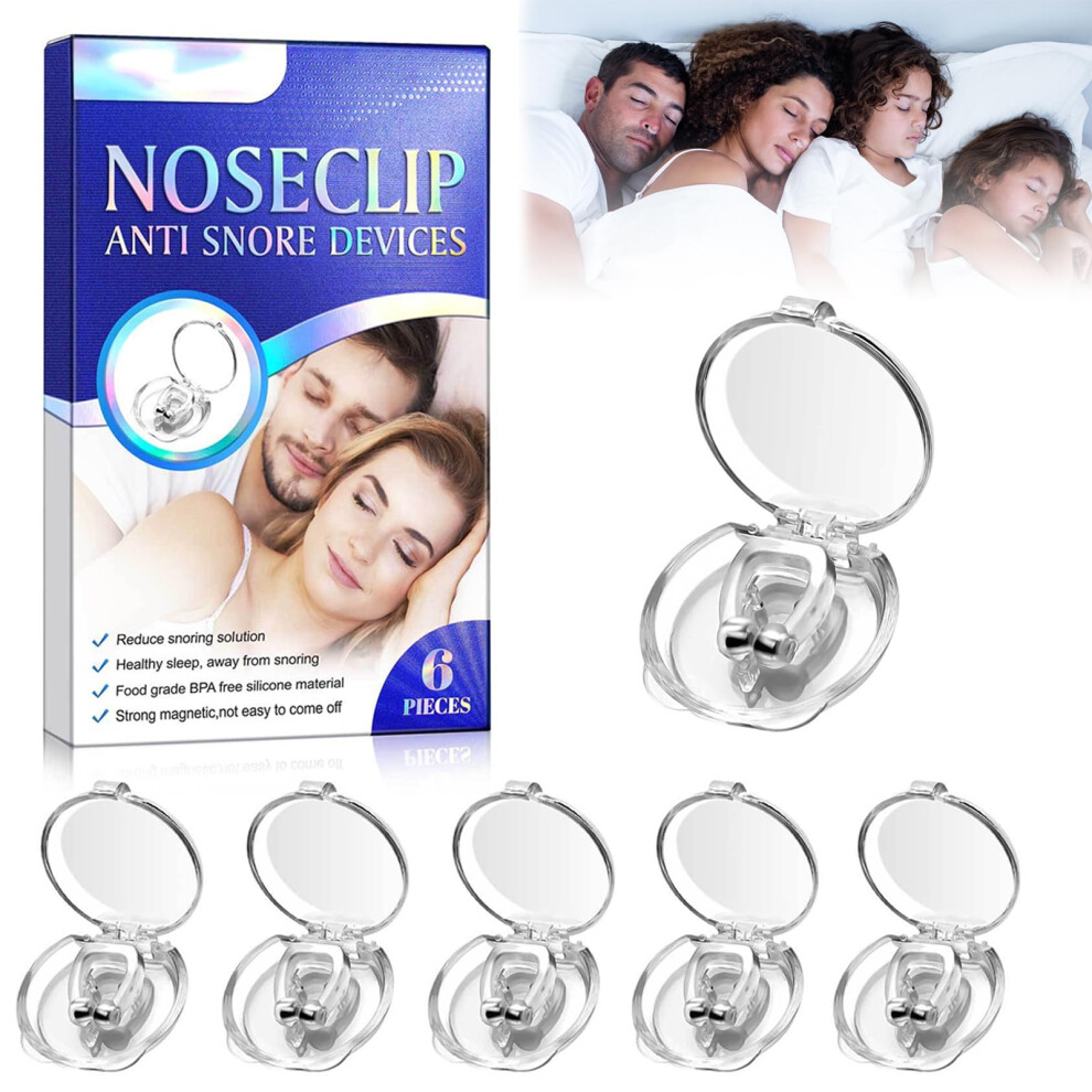 Magnetic Nose Clip, Snoring Aid for Men and Women, Reusable Snoring Device