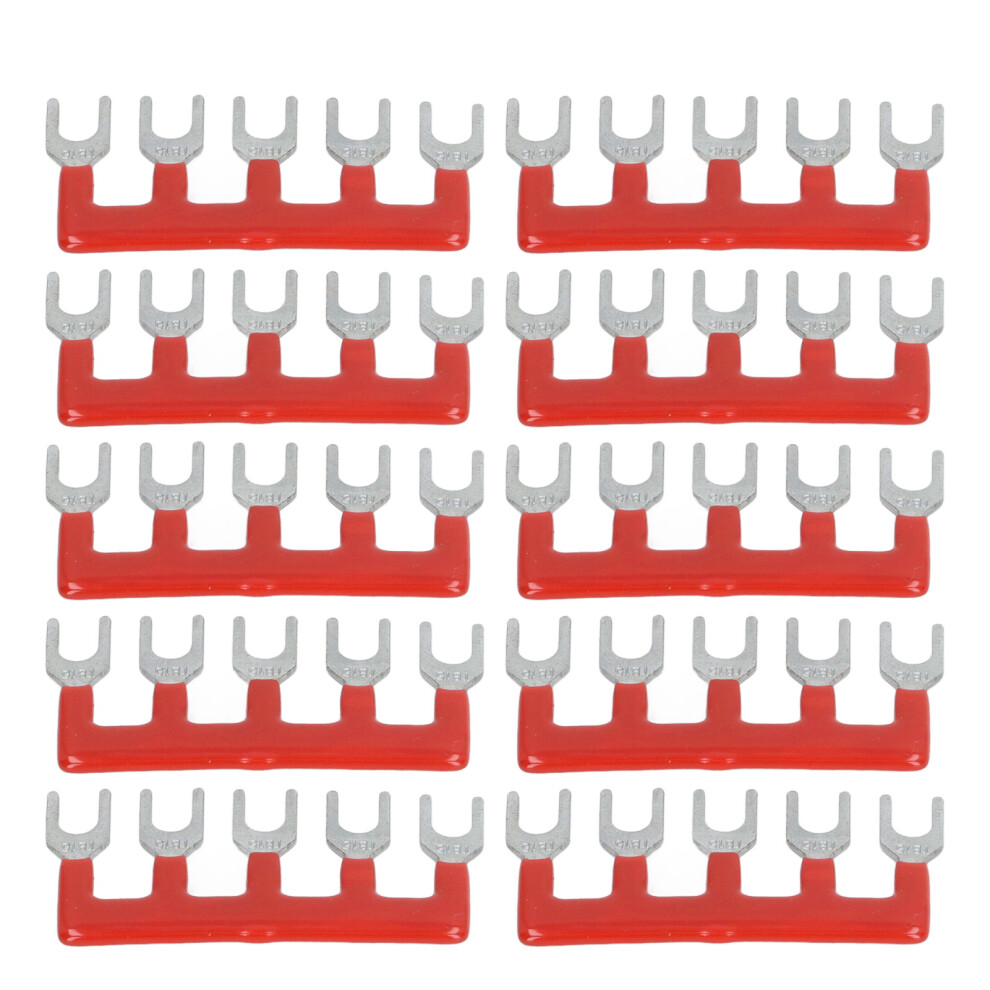 10Pcs Fork Terminal Strip 400V 15A Pvc Copper Jumper Block Tb 1505 4901371701946