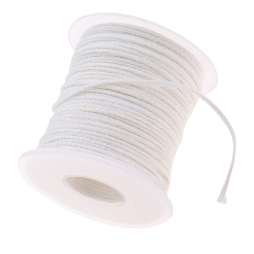 Portable Candle Wick 61m Roll with 2.6mm Base for DIY Candle Making 2