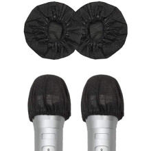 500 Piezas Funda de Micrófono Desechable Micrófono de Mano Tapa Protectora Cubierta de Micrófono de Karaoke para KTV Karaoke Bar, Etc.