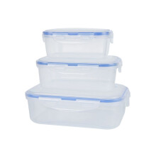 Fiambrera de PláStico de 3 Piezas para NiñOs Bento Box Almacenamiento de Alimentos para la Escuela Oficina Trabajador Picnic Al Aire Libre