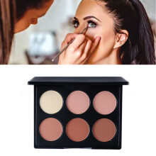 Powder Palette FG02, 6 tonalità, kit portatile per illuminante e contouring