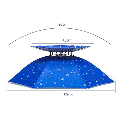 Double Layer Windproof Umbrella Overhead Fishing C 2