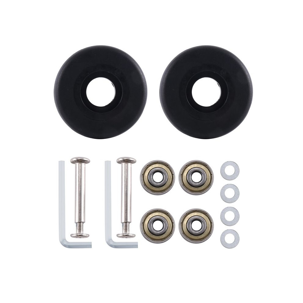 50Mm X 18Mm Luggage Suitcase Replacement Wheels, Pu Swivel Caster Wheels Carbon Steel Bearings Repair Kits 6033930271886