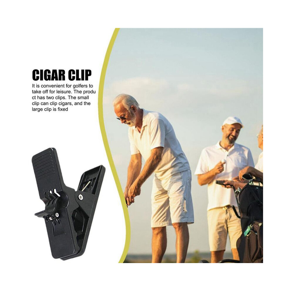 Cigars Clip Cigar Holder  Clamp Golfing Cart Clip Golfer Trainer Holder Removable Golfing Clip Training Clamp,1