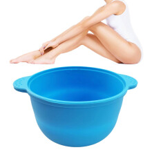 Replacement Wax Pot Removable Silicone Wax Warmer Pot Hair Removal Waxing Bowl for Home Use, Wax Machine Accessories (Blue)