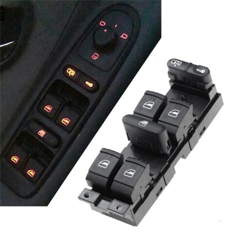 New Window Master  Button för    Bora  B5  Leon MK4  Octavia MK1 Fabia 1J4959857 1
