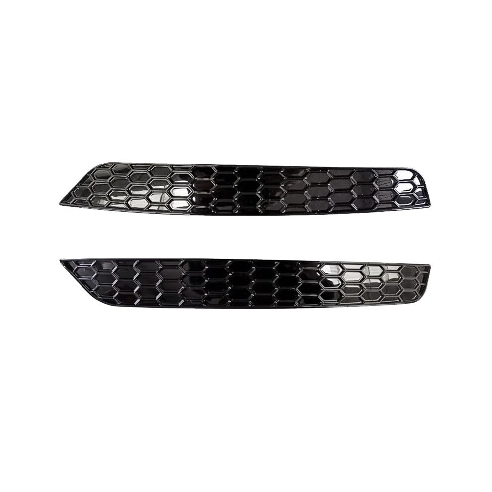 1Pair Honeycomb Tail Rear Fog Cover Trim Styling For 6 Rear Bar Bumper Reflector Strips Sticker Glossy Light 6033640596439