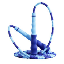 Bamboo Knot Rope Skipping Fitness School Students' Soft Bead Adjustable Rope Skipping with Pvc Handle