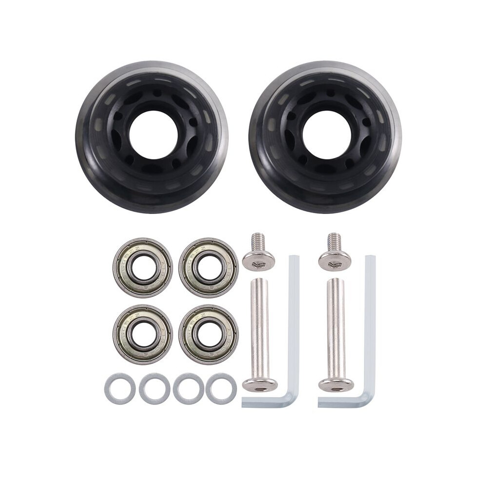 60Mmx18mm Luggage Suitcase Replacement Wheels Axles Wrench Deluxe Repair With Pu Wheels Carbon Steel Bearings 4713767931765