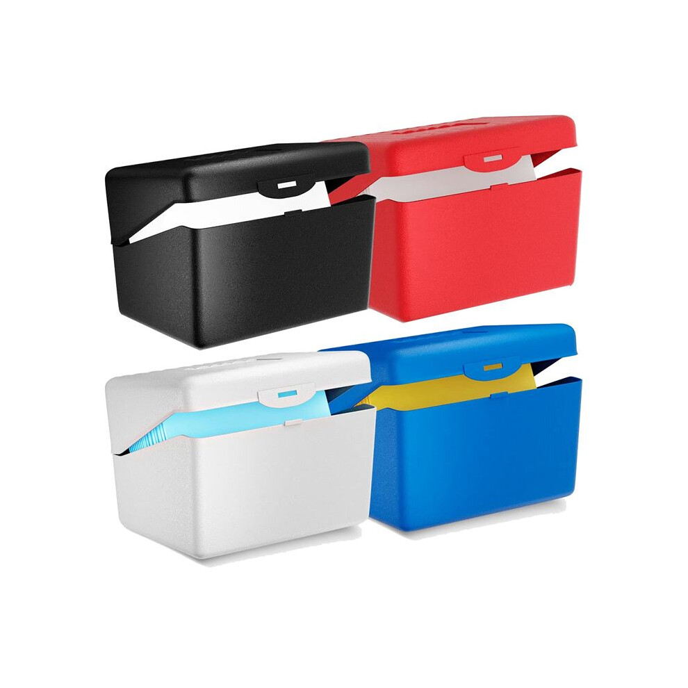 3X5 Index Card Holder For Flash Cards, Business Card, Recipe Stationery & School Office Supplies, 4 Colors 6033522856019