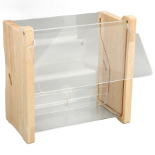 Adjustable Chicken Feeder Clear Acrylic Top Opening 5.9x3.1x5.6in