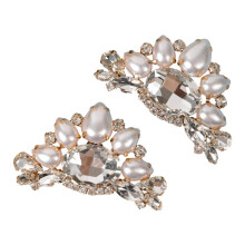 2Pcs Wedding Shoes Decorations High Heel Shoes Clip Women Decoration Rhinestone Shiny Decorative Clip Charm Buckle