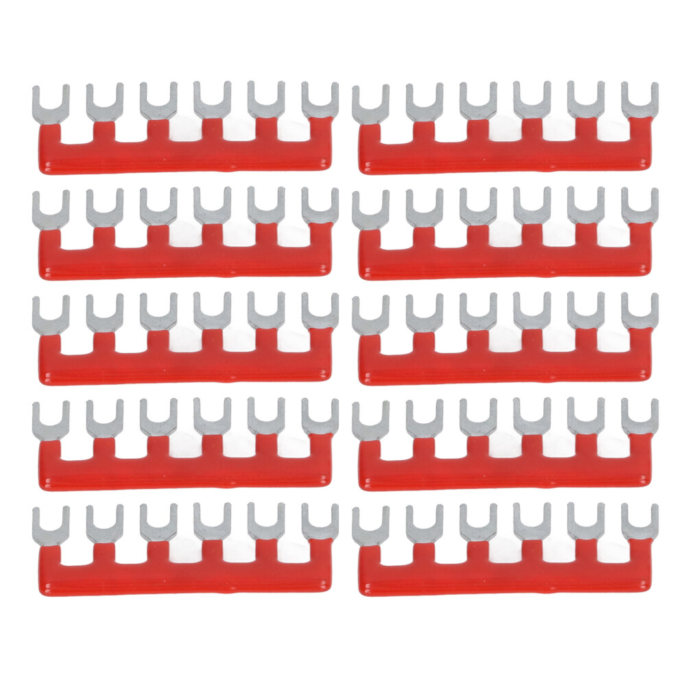 Pure Copper Tb 1506 Fork Terminal Strips 400V 15A 10Pcs Red 7601371727980