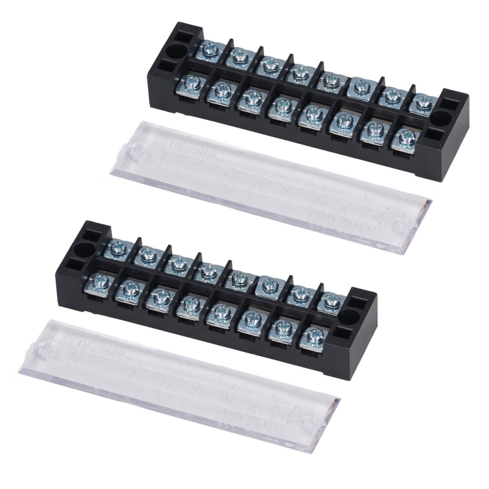Dual Row High Current Terminal Strip 25A 600V 8-Position (2508) 3571371703359