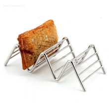 Edelstahl-V-förmiger Taco-Halterständer 2-3 Gitter 6,3x13,5x4,5cm