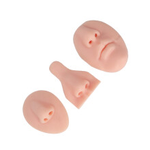 Silicone 3D Nasen-Übungsmodell-Set, weich, für medizinische Nahtschulungen, helle Hautfarbe