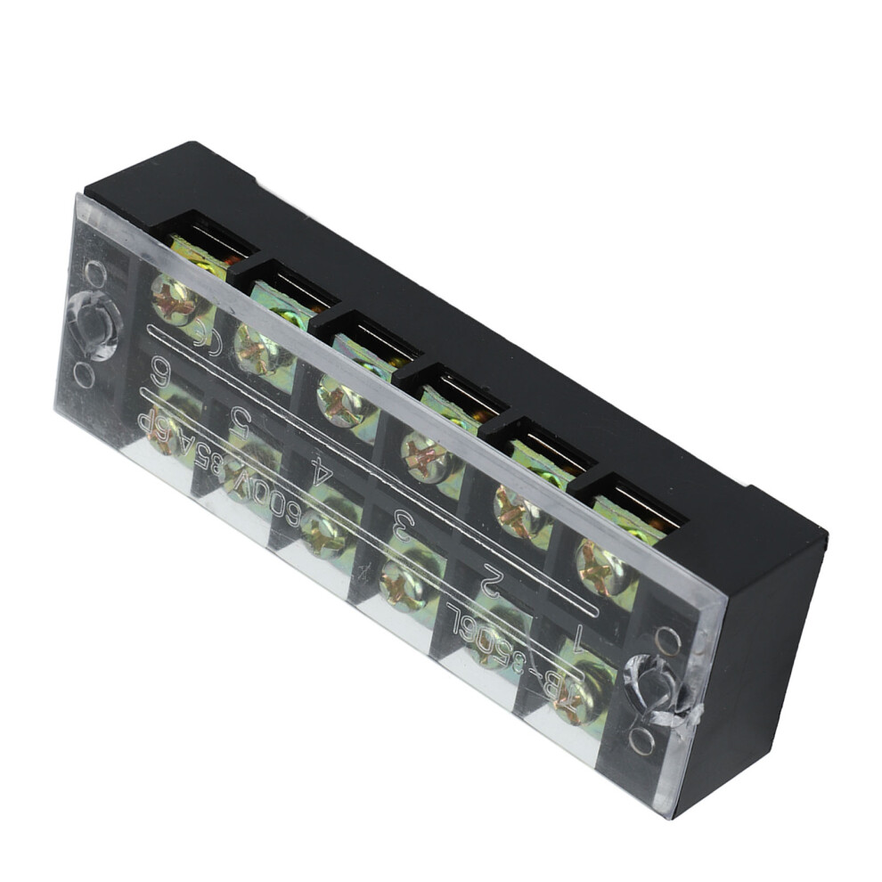 4Pcs 35A Circuit Terminal Block 6 Positions Corrosion Resistant 9481371730283