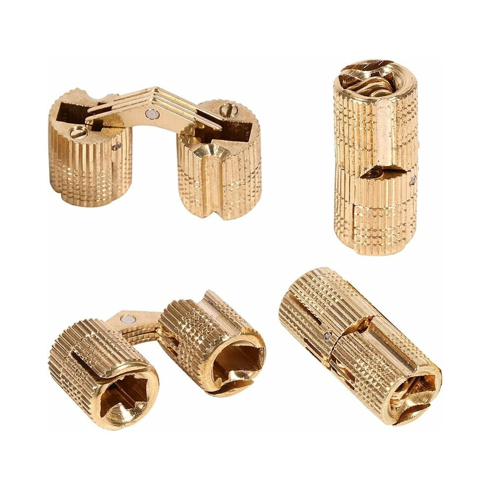 Durable Copper Hidden Concealed Hinge, Wide Applications Including Hotels Wooden Doors Cabinet Doors Light Commercial Car Counters Or Tables Diy 9405630010923