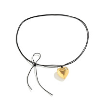 Belly Chain Heart Pendant Dress Jeans Chain Jewelry-Gold-color