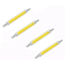 Ampoule LED double culot 5W avec boîtier transparent, économie d'énergie et haute luminosité pour une large application dans les magasins, les