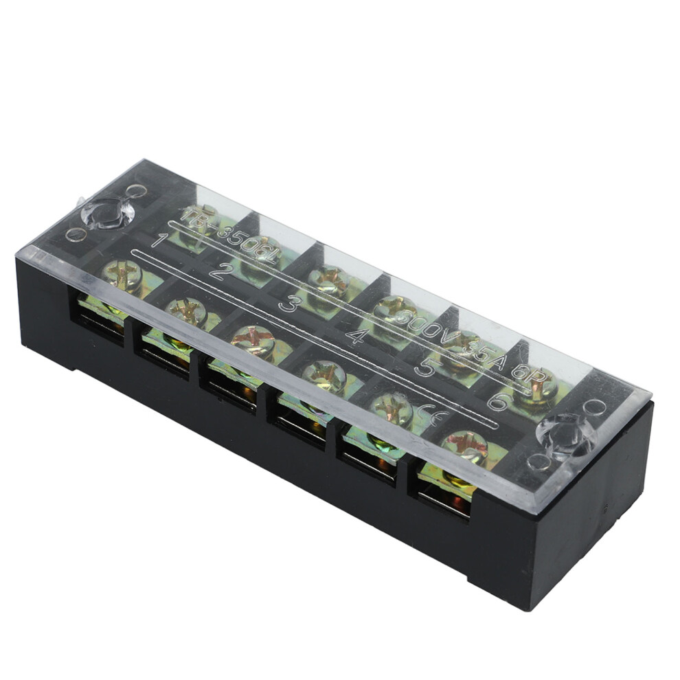 Copper 4P Terminal Strip Block 600V 35A Large Current Circuit Terminal 8781371704705