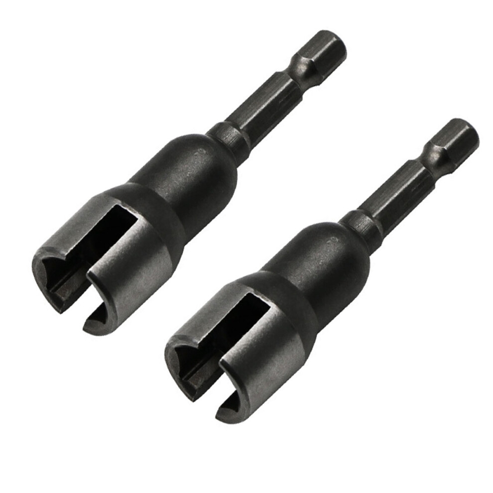 Hex Shank Wing Nut Driver Set, Impact Driver Compatible For Quick Wing Nut Tightening, 17.8Mm Outer Diameter For Hurricane Shutter Panels (2 Pcs) 9358999473833