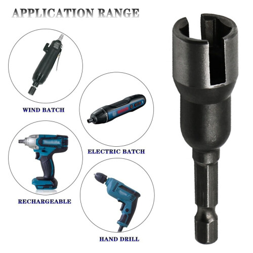 Power Wing Nut Drill Bit Socket, 4 Millimeter Groove Width for Quick Connect, 1/4 Inch Hex Shank for Impact Driver (2 PCS) 2