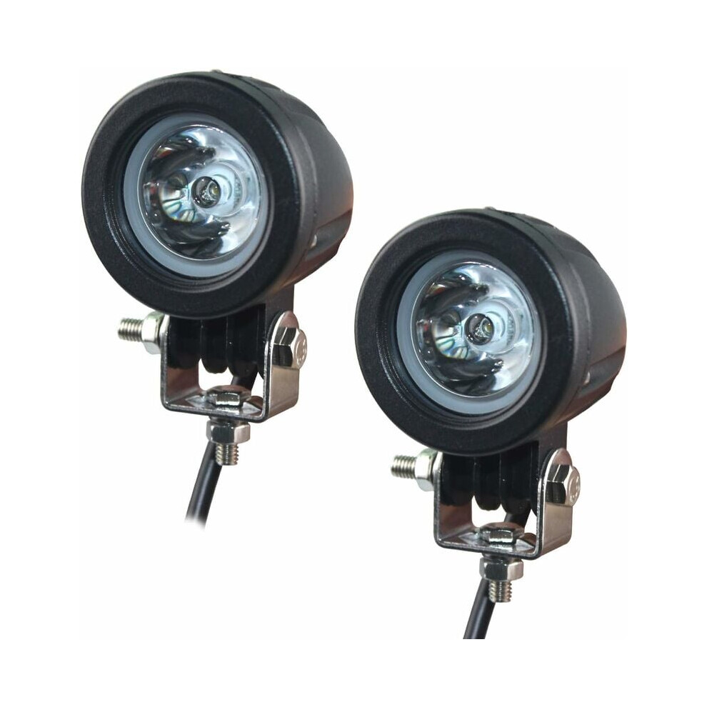 Flood Beam Led Fog Pods For Off-Road Vehicle, Cool- Long Range Spot With Corrosion Resistant Waterproof Ip68, Compact Design 3600Lm Light/White 9173940333574