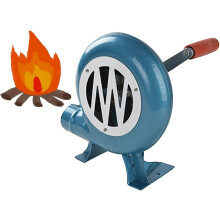 BBQ Hand Crank Air Blower with Durable Iron Gear for Camping Grill Fire Starter and Forge Fan