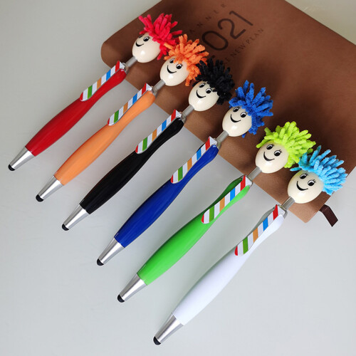 Kawaii Stationery Essentials, Στυλό Mop Head Cartoon για Άνετο Λαβή και Διασκεδαστική Εμπειρία Γραφής 1