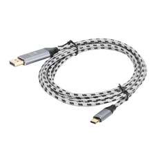 High Resolution DisplayPort Cable 2 Meter, Supports Uncompressed Audio & Deep Color Depth, Visually Lossless Encoding Braided Wire, Forward Error Corr