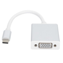 Thunderbolt 3 to VGA Adapter, Mini Displayport DP to VGA Adapter Cable with Active Adapter & High Resolution, Fast Transmission for Enhanced Multi