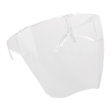Polycarbonate Face Shield with Glasses, Breathable Dust-Proof Adjustable Anti-Fog Visor for Daily Use in Crowded Areas