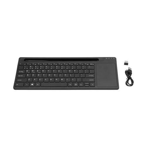 Compact Key Layout Keyboard, Wireless Bluetooth Connectivity for Quiet Comfortable Keys and Convenient Multimedia Access, Compatible with Multiple
