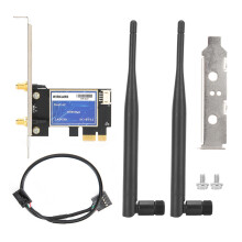 Draadloze netwerkadapter voor desktop-pc, Wi-Fi 6E-kaart met Bluetooth 5.3, biedt heldere streaming en energiezuinigheid, compatibel met Windows