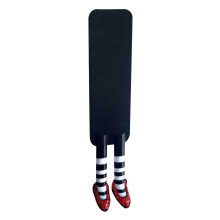 Décoration d'Halloween amusante : jambes de sorcière en résine, paillettes, pantoufles rubis, marque-page, matériaux non toxiques et sûrs, kit