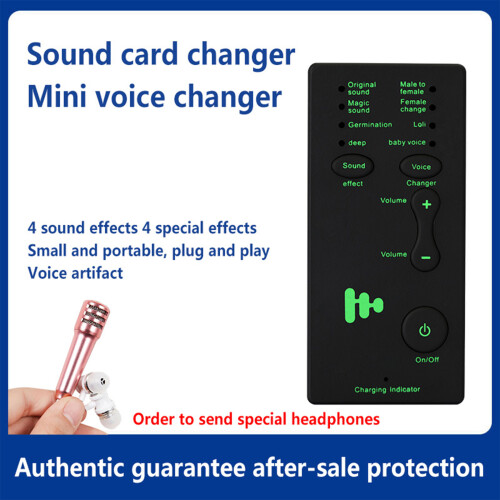 Κάρτα ήχου Ghost Voice Changer για κονσόλα παιχνιδιών κινητού τηλεφώνου, η συσκευή 1
