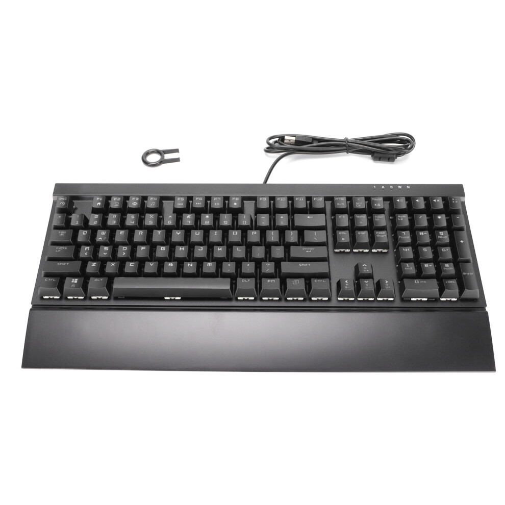 Rgb Backlit Mechanical Gaming Keyboard Programmable Macros Anti Ghosting Aluminum Alloy Wired Keyboard With Ergonomic Wrist Rest For Pc Mac Windows 9773935287075