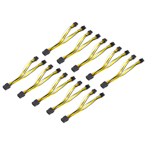 Rallonge de câble d'alimentation PCI Express pour une solution pratique, lot de 10 1