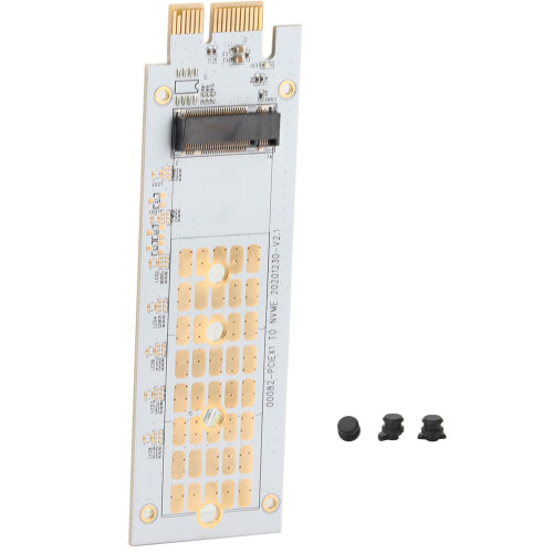 M.2NVMe SSD till PCIe-adapterkort, stöder två M.2SSD samtidigt, full PCIE-hastighet för förbättrad databehandling (stöder 2230/2242/2260/2280