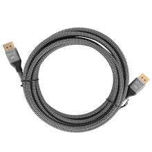 Triple Shielded DisplayPort Cable For Uninterrupted Signal, Ergonomically Designed For Ease Of Use, Supports Dynamic Hdr And Plug-And-Play, 3 Meters
