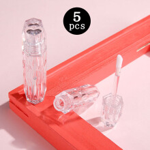 Lip Gloss Tube High End Texture Clear Lipgloss Container Small And Portable Rhinestone Cosmetic Bottle Refillable Empty Plastic For DIY Lip Balm And