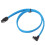SATA Cable for Hard Drive Right Angle Connector 6Gbps Data Transfer Speed Tangle-Free Design Locking Latch Backward Compatible Thin SATA Cable Easy 5